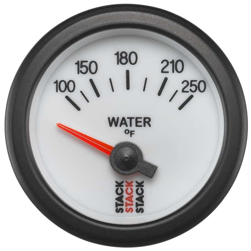 AutoMeter — Autometer Stack 52mm 100-250 Deg F 1/8in NPTF Electric Water Temp Gauge - White
Ga WTmp Elec Wt 250F - view 1