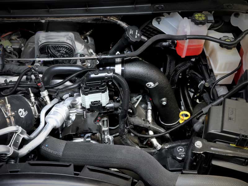 aFe — aFe 20-23 GM Diesel Trucks V8 6.6L L5P BladeRunner 3in Aluminum Hot Charge Pipe - Black
Hot Charge Pipe - view 7