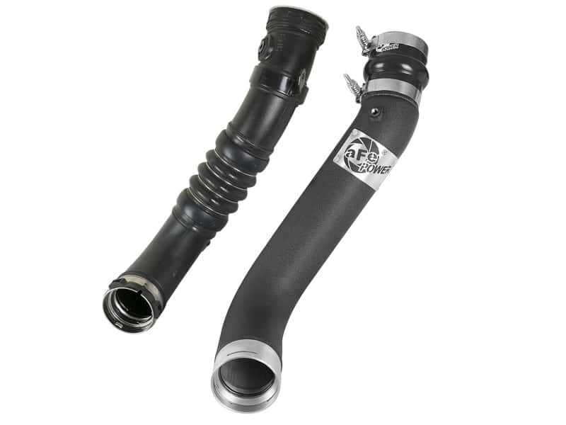 aFe — aFe BladeRunner 3in Black Intercooler Tube Cold Side 17-18 GM Diesel Trucks V8 6.6L (td) L5P
Cold Charge Pipe - view 4