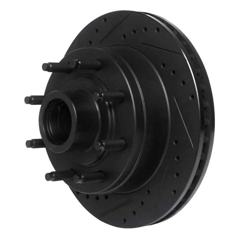 R1 Concepts — R1 1986-1994 Ford F-250 2WD (Excl Super Duty) Front Left Drilled & Slotted Black Brake Rotor
R1 Brake Rotor Drill - view 2