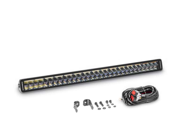 Go Rhino — Go Rhino Xplor Blackout Combo Series Dbl Row LED Light Bar w/Amber (Side/Track Mount) 32in. - Blk
BLKOUT - 32"LightBar - view 2