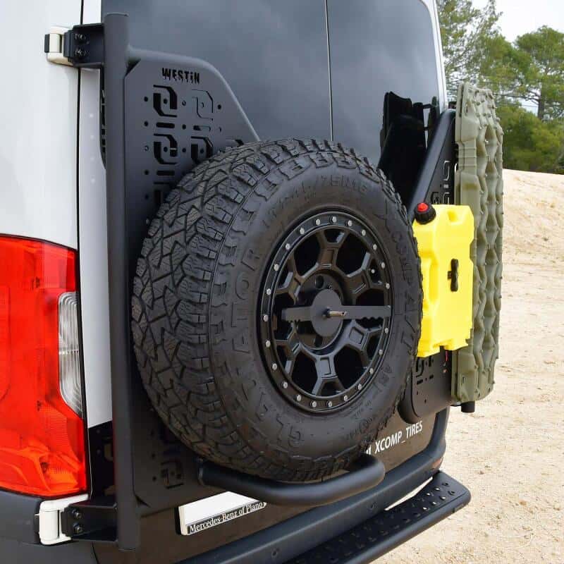 Westin — Westin 19-24 Mercedes-Benz Sprinter Accessory Carrier For XTS - Rear Driver Side - Textured Black
Driver Carrier - view 4
