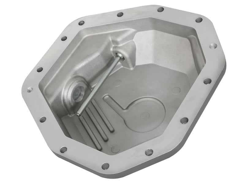 aFe — aFe Power Street Ser Rear Diff Cover Raw w/Mach Fin 2017 Ford Diesel Trucks V8-6.7L(td) Dana M275-14
Differential Cover - view 3