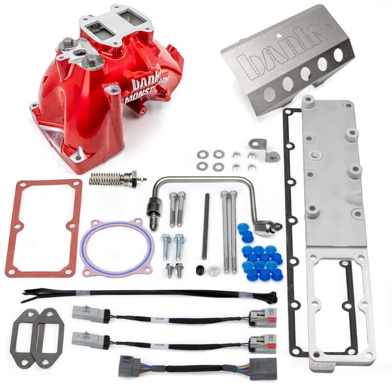 Banks Power — Banks Power 13-18 Ram 6.7L Diesel Monster-Ram Intake System Gen-2 w/Fuel Line - Red w/Heater System
Monster-Ram Intake - view 6