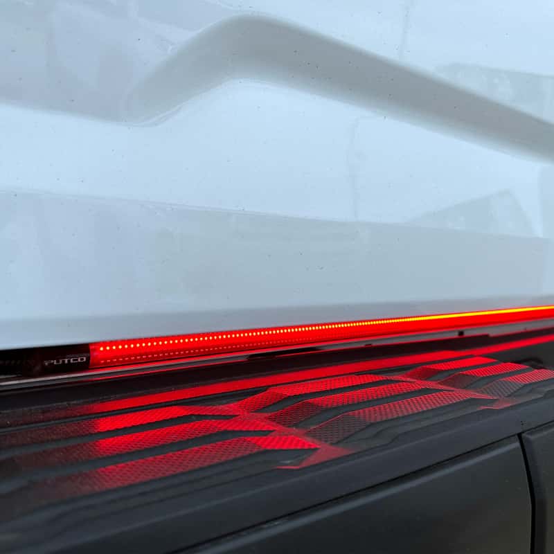 Putco — Putco 23-24 GMC Canyon 48In Direct Fit Red Blade Kit Tailgate Bars - view 3