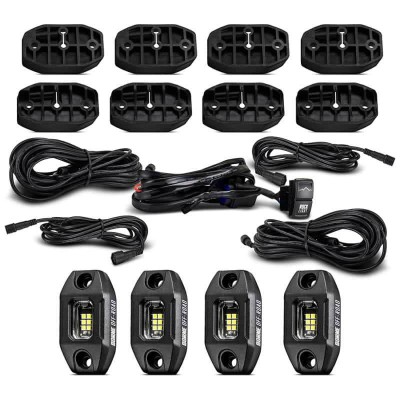 Borne Off-Road — Borne Off-Road Rock Light (Kit of 4) Long Harness - view 6
