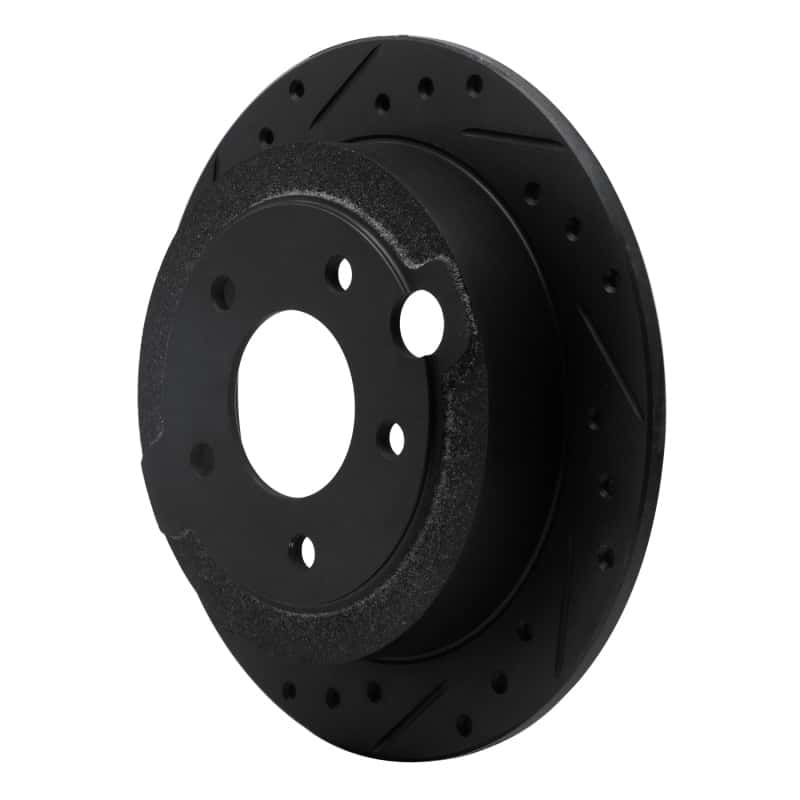R1 Concepts — R1 95-02 Mazda Millenia Rear Left Drilled & Slotted Black Brake Rotor
R1 Brake Rotor Drill - view 2