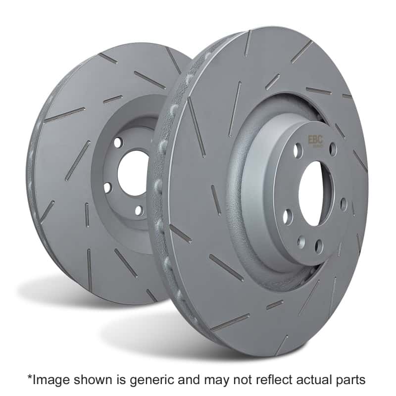 EBC — EBC 15+ Chrysler 200 2.4 USR Slotted Front Rotors
Disc Brake Rotor Set - view 2