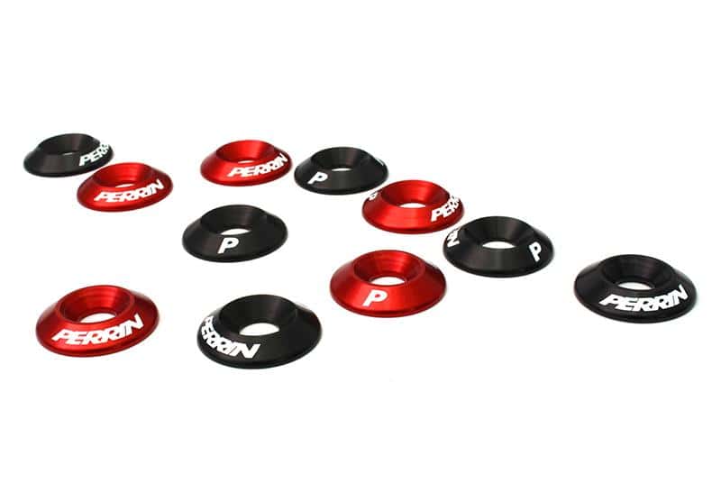 Perrin Performance — PERRIN 15-21 Subaru WRX Intercooler/Engine Cover Lock Down Washers - Black - view 4