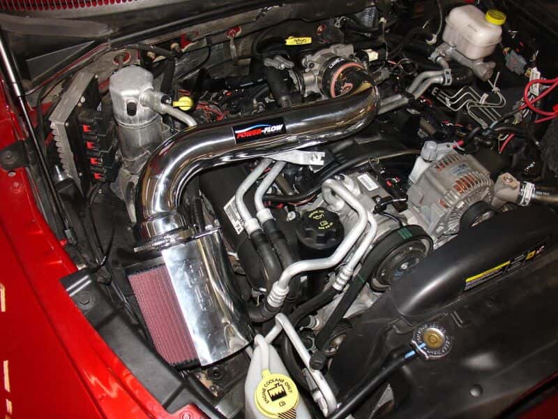 Injen — Injen 05-06 Dakota / 06-07 Raider 4.7L V8 Power-Flow (incl. Diamond plate heat shield) Wrinkle Black
Short Ram Intake
Air Intake Kit - view 4