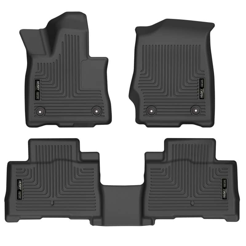 Husky Liners — Husky Liners 20-21 Lincoln Aviator w 2nd Row Bench/Buckets Weatherbeater Front/2nd Seat Liners - BLK
Floor Liners - view 1