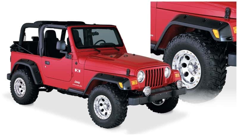 Bushwacker — Bushwacker 97-06 Jeep TJ Pocket Style Flares 4pc - Black
FF Pocket Style 4Pc - view 2