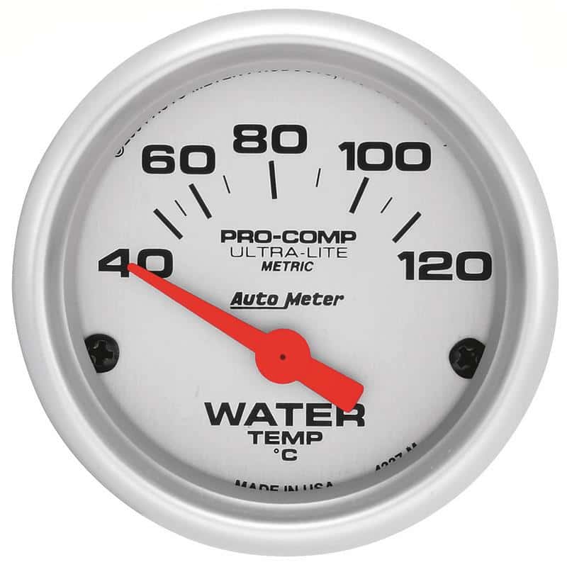 AutoMeter — Autometer Ultra-Lite 52mm 40-120 Deg C Short Sweep Electronic Water Temp Gauge
2" WATER TEMP, 40-12 - view 2