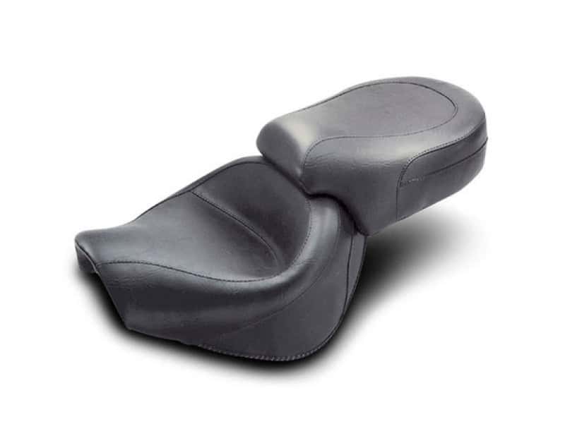 Mustang Motorcycle — Mustang 98-03 Honda VT750 Ace Wide Touring 2PC Seat - Black - view 2