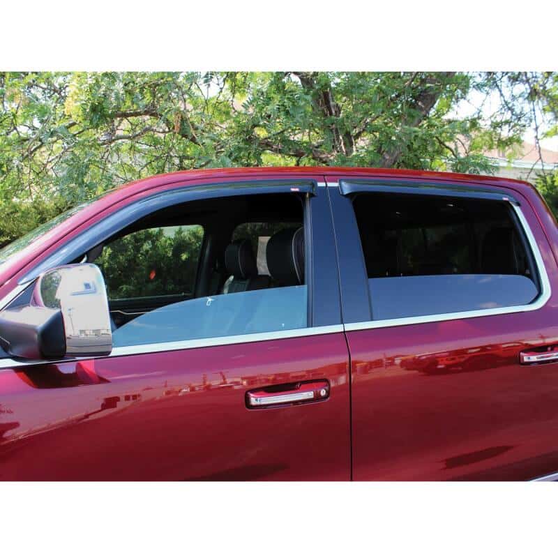 Westin — Westin 2019 RAM 1500 Crew Cab (Non Classic) Slim Wind Deflector 4pc - Smoke
Side Window Vent - view 4