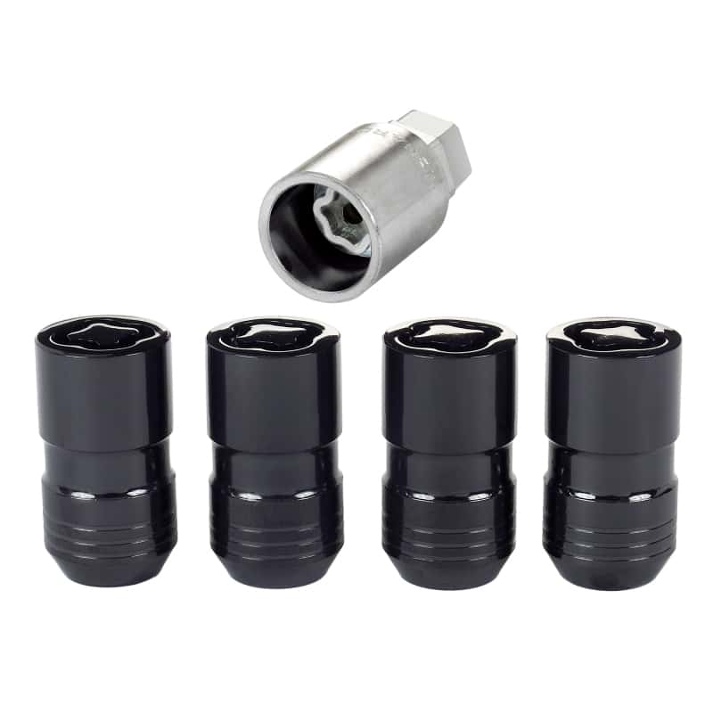 McGard — McGard Wheel Lock Nut Set - 4pk. (Cone Seat) M14X1.5 / 21mm & 22mm Dual Hex / 1.639in. L - Black - view 1