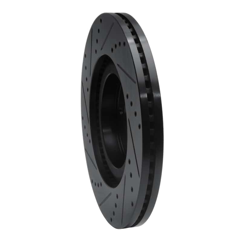 R1 Concepts — R1 07-15 Ford Edge Front Right Drilled & Slotted Black Brake Rotor
R1 Brake Rotor Drill - view 4