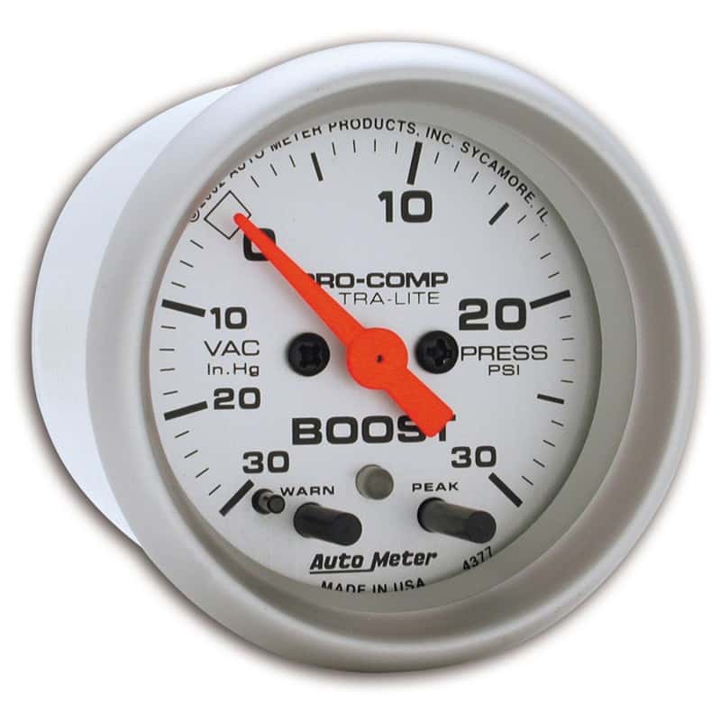 AutoMeter — Autometer Ultra-Lite 52mm 30 PSI Electronic Boost Gauge
2" BOOST-VAC, 30" - view 4