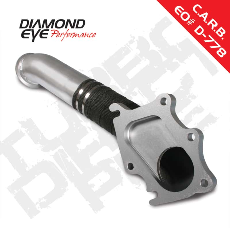 Diamond Eye Performance — Diamond Eye TURBO-DIRECT 3in AL CHEVY LB7 DURAMAX 01-04 5 BTWN TURBO & F PIPE TRANS DIPSTICK MOD REQ
TDP; 3in.; AL: CHV - view 3