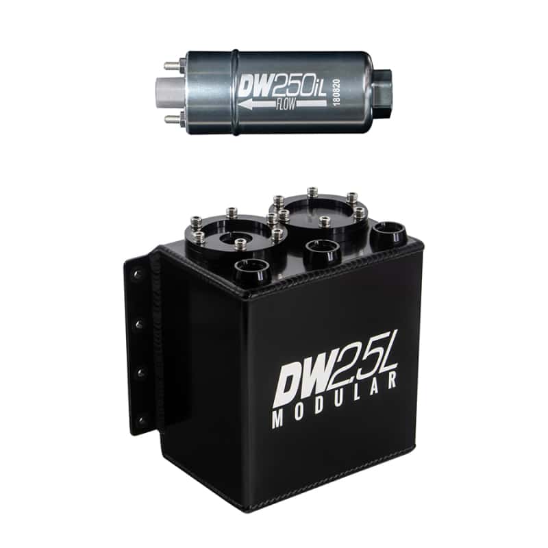DeatschWerks — DeatschWerks 2.5L Modular Surge Tank (Incl. 1 DW250iL In-Line Fuel Pump) - view 1