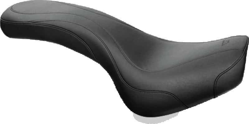 Mustang Motorcycle — Mustang 13-17 Harley Softail Breakout Standard Touring Solo Seat Trapezoid - Black - view 2