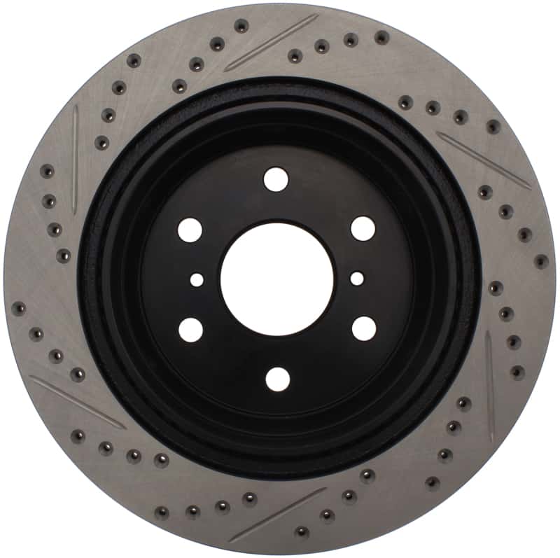 Stoptech — StopTech 07-10 GMC Sierra (w/ Rear Drum) / 07-09 GMC Yukon Rear Left Slotted & Drilled Rotor
Disc Brake Rotor
Slot/Drill Rotor - view 5