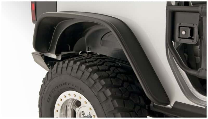 Bushwacker — Bushwacker 07-18 Jeep Wrangler Flat Style Flares 2pc Fits 2-Door Sport Utility Only - Black
FF Jeep Flat Sty 2Pc - view 2