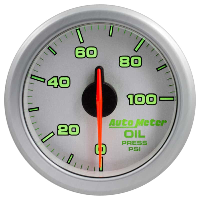 AutoMeter — Autometer Airdrive 2-1/6in Oil Pressure Gauge 0-100 PSI - Silver
GA 2" OILP ARDRV SLV - view 10