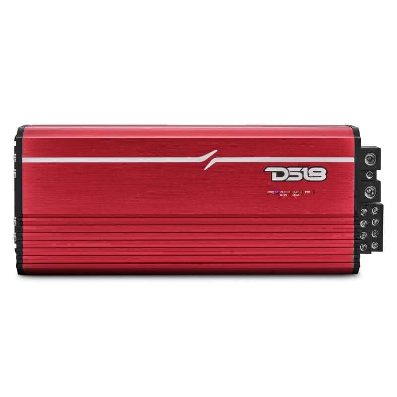 DS18 — DS18 4-Channel Class-D Amp Stereo Full-Range 4 x 400 W RMS at4 ohm- Red - view 1