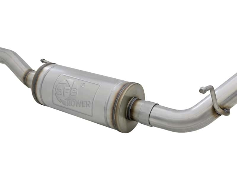 aFe — aFe Rebel Series 2.5in 409 SS Cat-Back Exhaust w/ Polished Tips 07+ Jeep Wrangler (JK) V6 3.6L/3.8L
Cat-Back Exhaust - view 3