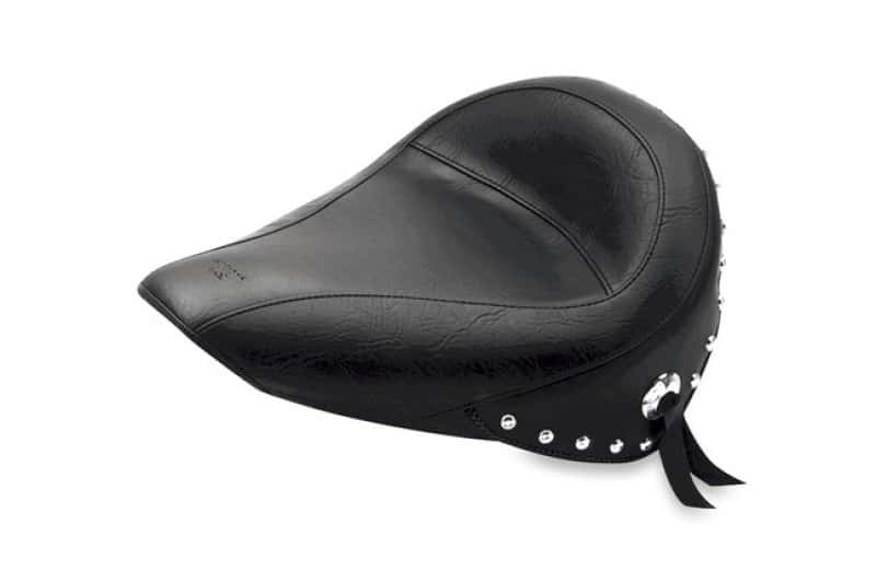 Mustang Motorcycle — Mustang 84-06 Harley Standard Rear Tire Standard Touring Solo Seat w/Studs - Black - view 2