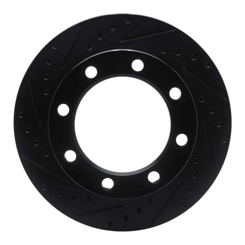 R1 Concepts — R1 80-94 Ford F-250 4WD (Excl Super Duty) Front Left Drilled & Slotted Black Brake Rotor
R1 Brake Rotor Drill - view 1