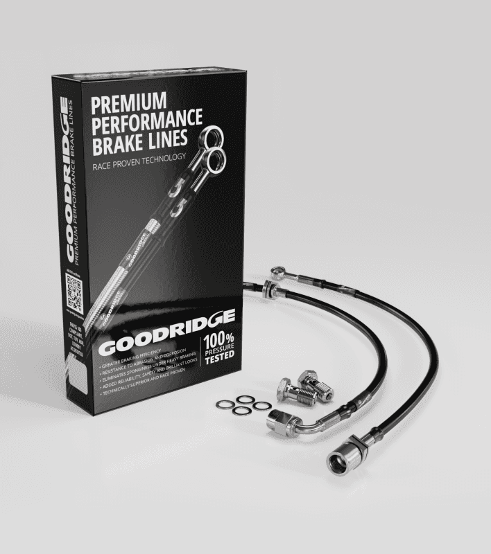 Goodridge — Goodridge 99-07 Chevy Sierra Stainless Steel Front Brake Lines - view 2
