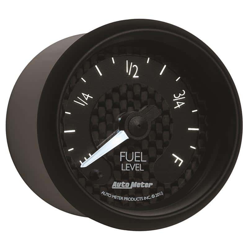 AutoMeter — Autometer GT Series 52mm Full Sweep Electronic 0-280 ohm Fuel Level Programmable Empty-Full Range
2-1/16" FUEL LEVEL, - view 6