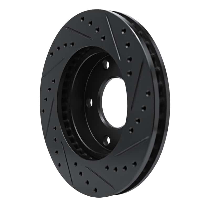 R1 Concepts — R1 69-78 Cadillac Eldorado Front/Rear Left Drilled & Slotted Black Brake Rotor
R1 Brake Rotor Drill - view 4