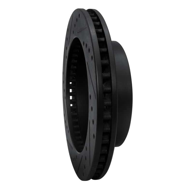 R1 Concepts — R1 00-01 Dodge Ram 1500 Pickup Front Right Drilled & Slotted Black Brake Rotor
R1 Brake Rotor Drill - view 4