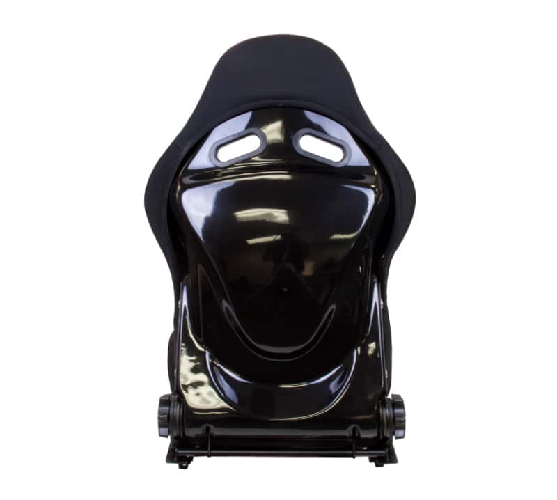 NRG — NRG FRP Bucket Seat - Reclinable (Black Cloth w/Red Stiting) - view 3
