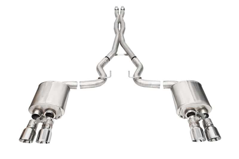 CORSA Performance — Corsa 24+ Ford Mustang V8 5.0L 3in Cat-Back Exhaust System w/ Twin 4in Polished Pro-Series Tips
Exhaust - view 1