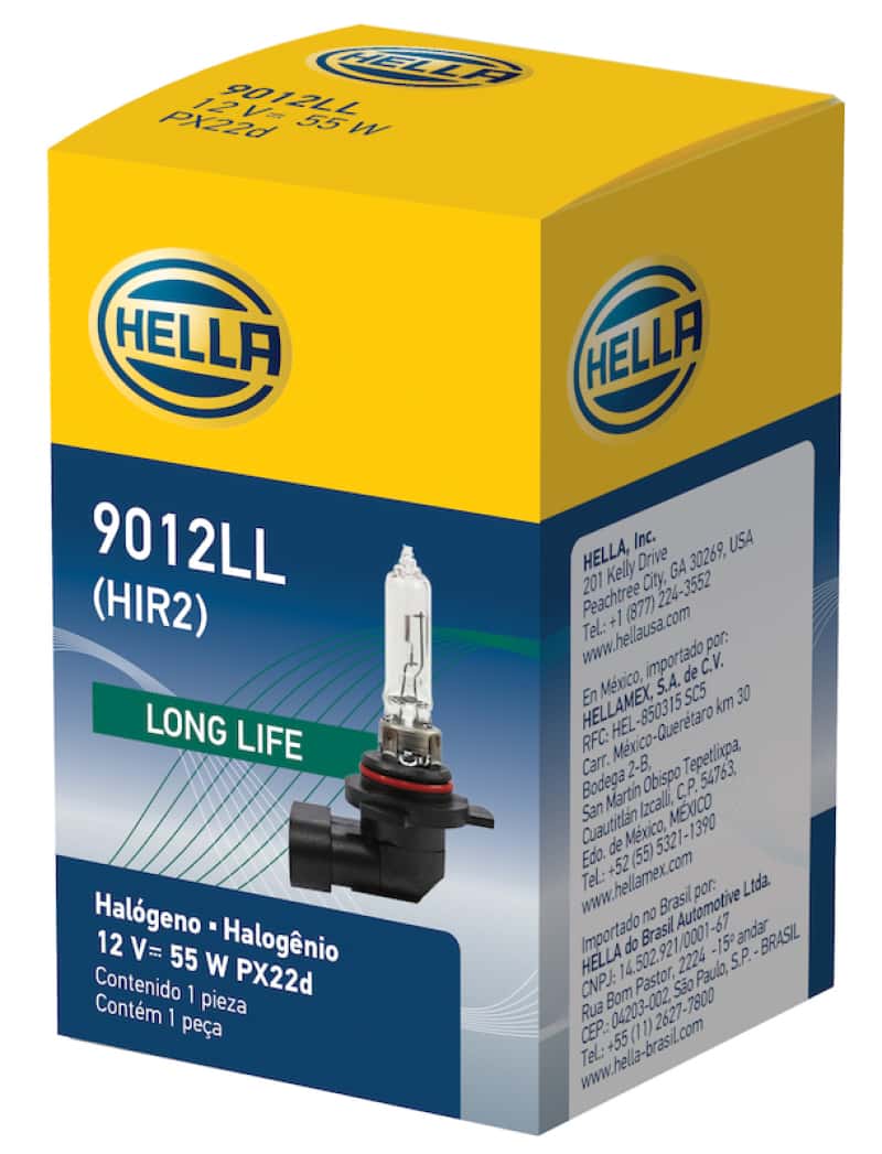 Hella — Hella Bulb 9012LL/HIR2 12V 55W PX22d
9012LL Halogen Bulb - view 4