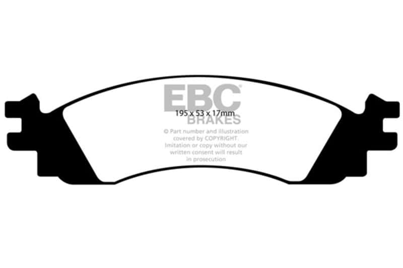 EBC — EBC 06-10 Ford Explorer 4.0 2WD Ultimax2 Front Brake Pads
Disc Brake Pad - view 1