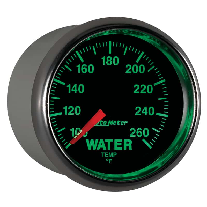 AutoMeter — Autometer GS 100-260 degree Electronic Water Temperature Gauge
2-1/16" WATER TEMP, - view 11