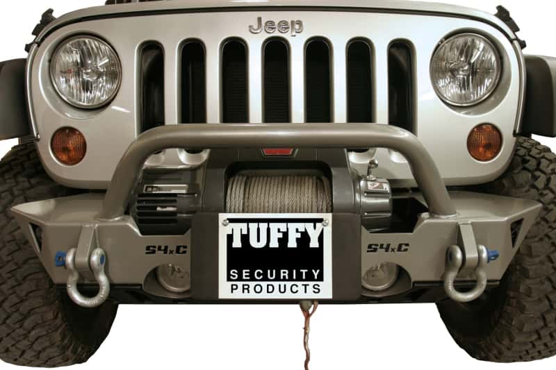 Tuffy Products — Tuffy Flip-up License Plate Holder For Winch Roller Fairlead 01Black
License Plate Holder - view 1
