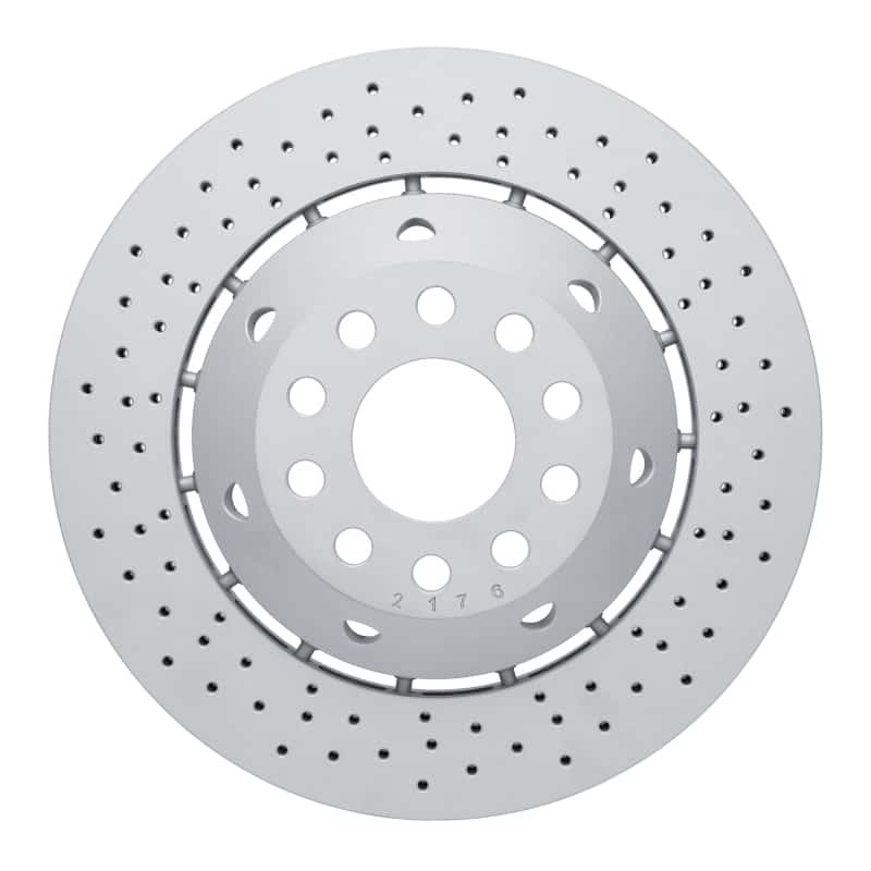 DFC — DFC 03-04 Audi RS6 Right Rear Drilled Hi-Carbon Alloy Geomet Coated Rotor
DFC Brake Rotor - view 1
