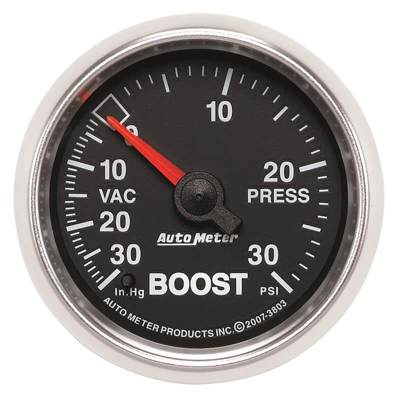 AutoMeter — Autometer GS 52mm 30 In Hg.-Vac/30 PSI Mechanical Vacuum/Boost Gauge
2-1/16" BOOST-VAC, 3 - view 2