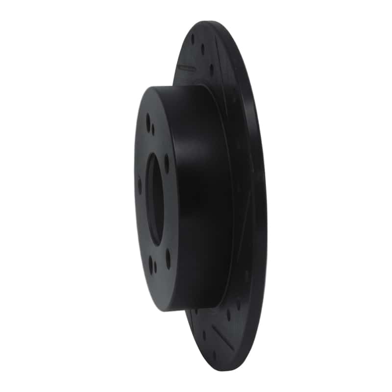 R1 Concepts — R1 94-98 Nissan 240SX Rear Right Drilled & Slotted Black Brake Rotor
R1 Brake Rotor Drill - view 2