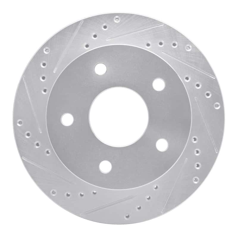 R1 Concepts — R1 00-02 Dodge Ram 1500 Pickup Front Left Drilled & Slotted Silver Brake Rotor
R1 Brake Rotor Drill - view 1