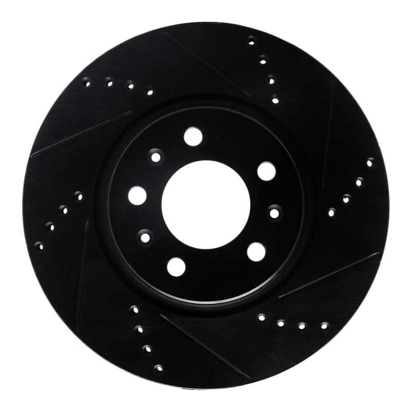 R1 Concepts — R1 06-10 Pontiac Solstice Front Right Drilled & Slotted Black Brake Rotor
R1 Brake Rotor Drill - view 1