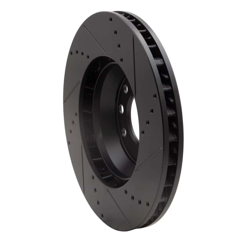 R1 Concepts — R1 03-15 Audi Q7 Right Front Drilled & Slotted Black Brake Rotor
R1 Brake Rotor Drill - view 4