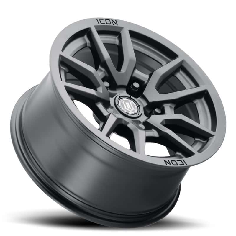 ICON — ICON Vector 5 17x8.5 5x150 25mm Offset 5.75in BS 110.1mm Bore Satin Black Wheel
VECTOR 5 WHEEL - view 3