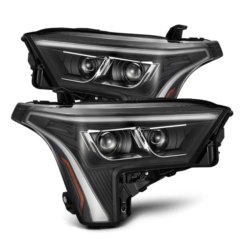 AlphaRex — AlphaRex 22-23 Toyota Tundra LUXX-Series Headlights Black w/White DRL - Req 810029 OR 810030
Projector Headlights - view 1